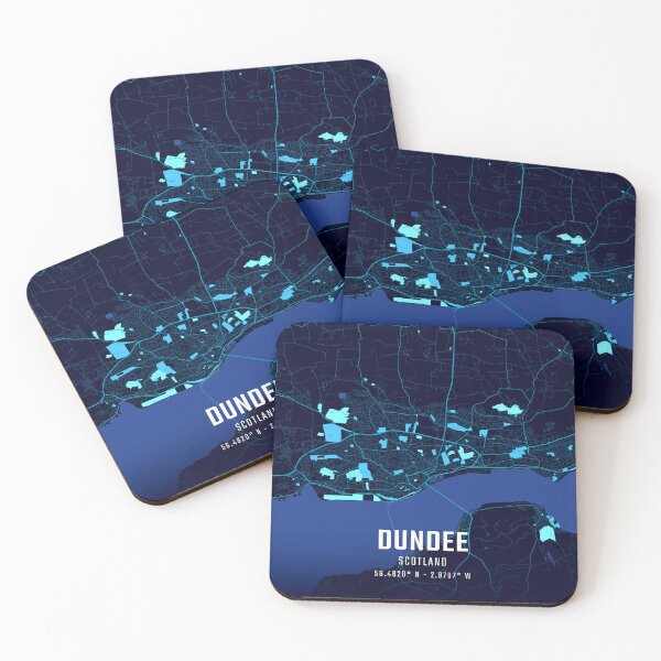 Item preview, Dundee Midnight City Map designed and sold by HomeLivingCo.