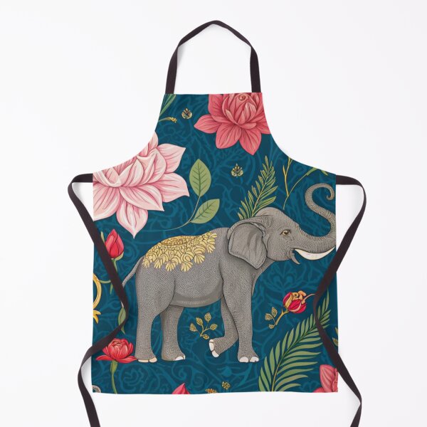 Item preview, Elephants with raised trunks surrounded by lotus flowers . designed and sold by Lucky 777.