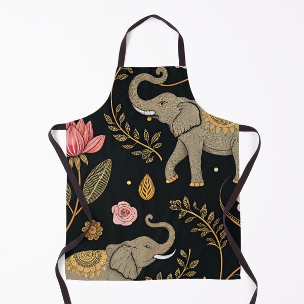 Item preview, Elephants with raised trunks surrounded by lotus flowers . designed and sold by Lucky 777.