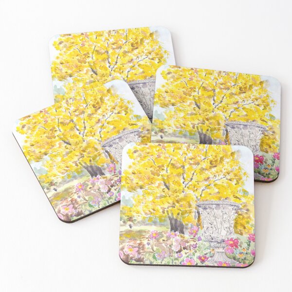 Item preview, Golden maple tree in Kew garden watercolour painting  designed and sold by ColorandColor.