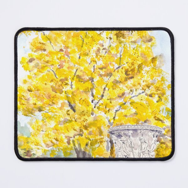 Item preview, Golden maple tree in Kew garden watercolour painting designed and sold by ColorandColor.