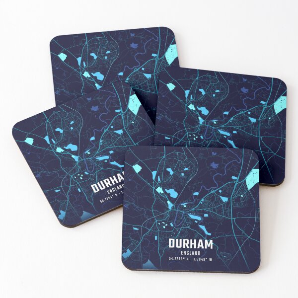 Item preview, Durham Midnight City Map designed and sold by HomeLivingCo.