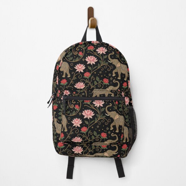 Item preview, Elephants with raised trunks surrounded by lotus flowers . designed and sold by Lucky 777.