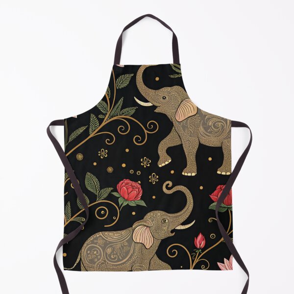 Item preview, Elephants with raised trunks surrounded by lotus flowers . designed and sold by Lucky 777.