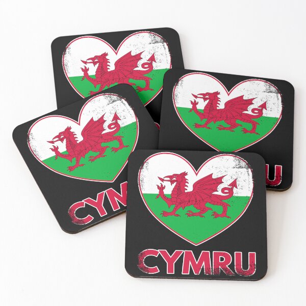 Item preview, Proud Welsh Roots - I Love Cymru (Weathered Dragon Style) designed and sold by Designs by Jesabee.