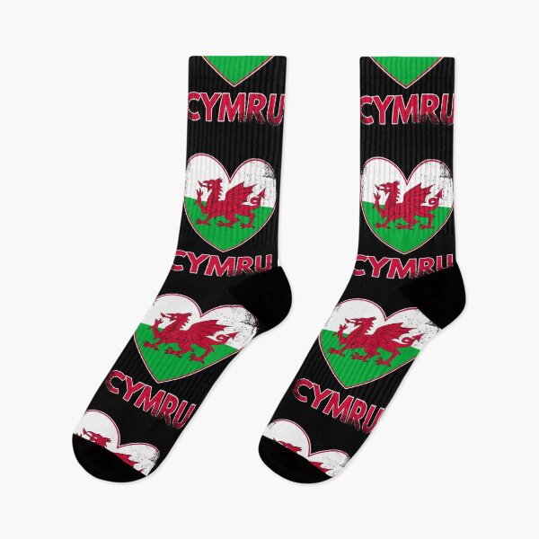 Item preview, Proud Welsh Roots - I Love Cymru (Weathered Dragon Style) designed and sold by Jesabee Designs.