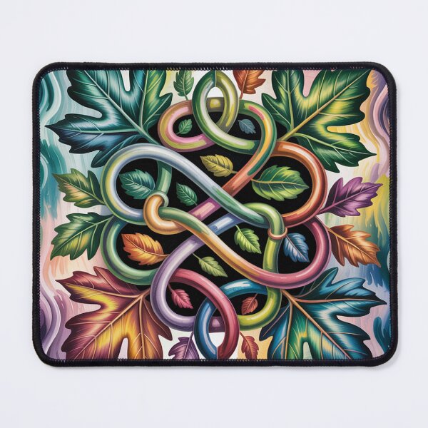 Item preview, Celtic symbols and knots in the leaves. designed and sold by Lilashakti ⭐️ ⭐️ ⭐️ ⭐️ ⭐️.