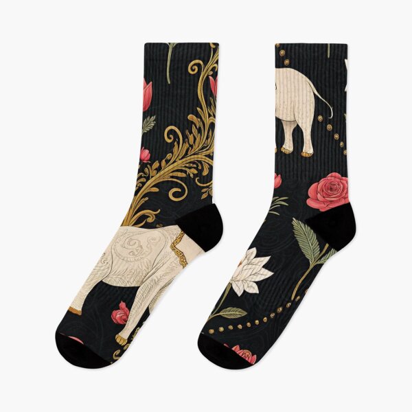 Item preview, Elephants with raised trunks surrounded by lotus flowers . designed and sold by Lucky 777.