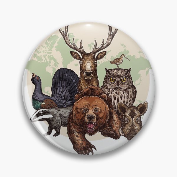Item preview, Wild Forest Animals – Artistic Illustration of European Wildlife designed and sold by lounadiya.