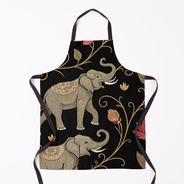 Item preview, Elephants with raised trunks surrounded by lotus flowers . designed and sold by Lucky 777.