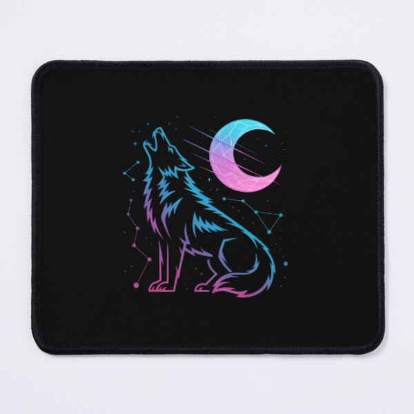 Item preview, Cosmic Wolf Howl – Neon Moon and Stars designed and sold by Celebrate & Sparkle.