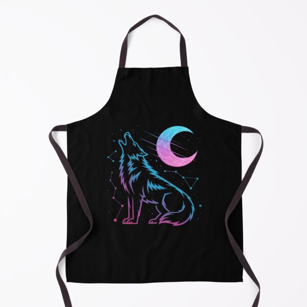 Item preview, Cosmic Wolf Howl – Neon Moon and Stars designed and sold by Celebrate & Sparkle.