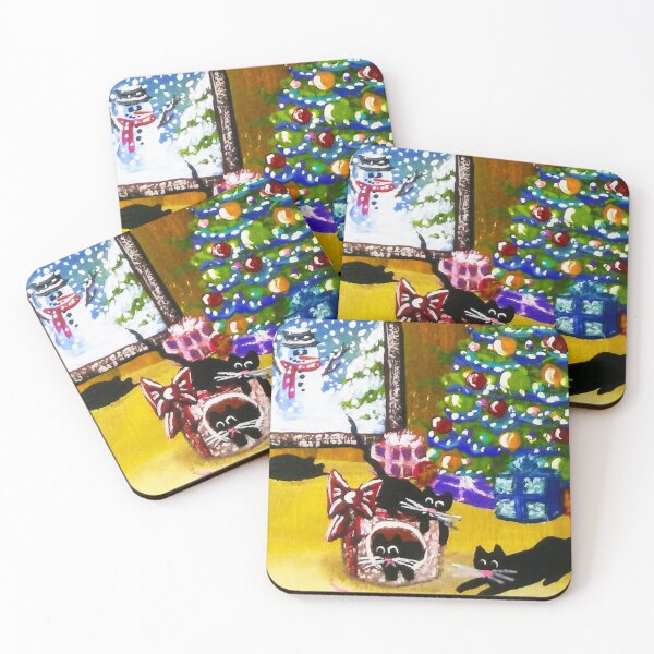 Item preview, Christmas Morning Cats designed and sold by MLanestudio.