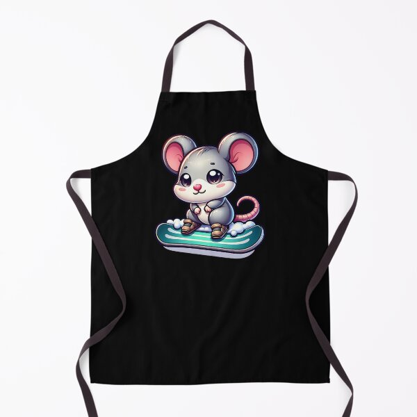 Item preview, Cute mouse on a snowboard designed and sold by ReneMM.