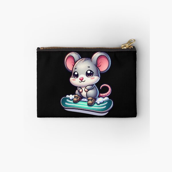 Item preview, Cute mouse on a snowboard designed and sold by ReneMM.