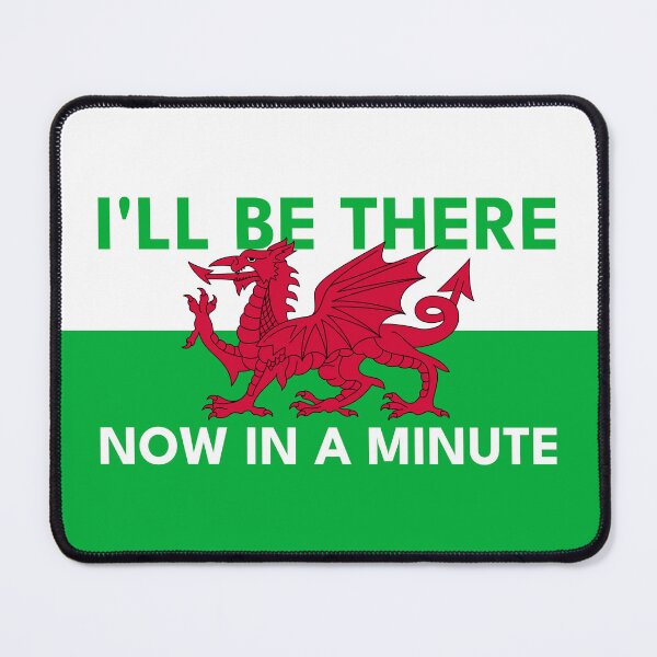 Item preview, Welsh Dragon Flag - Be There Now In A Minute designed and sold by Designs by Jesabee.