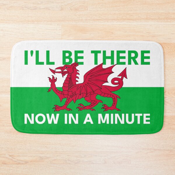 Item preview, Welsh Dragon Flag - Be There Now In A Minute designed and sold by Designs by Jesabee.