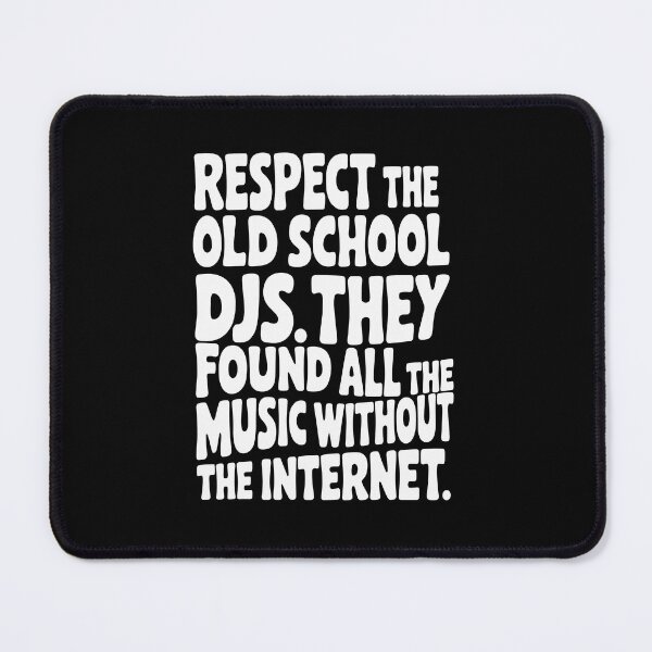 Item preview, Respect the Old School DJs message – Retro Groovy Music Lovers designed and sold by paulo silveira.