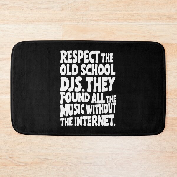 Item preview, Respect the Old School DJs message – Retro Groovy Music Lovers designed and sold by paulo silveira.