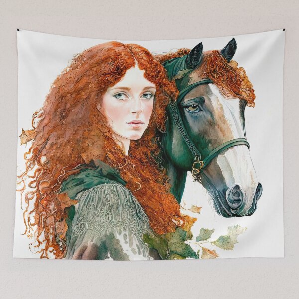 Item preview, Victorian Autumn Equestrian Portrait designed and sold by LanaGustavsson.