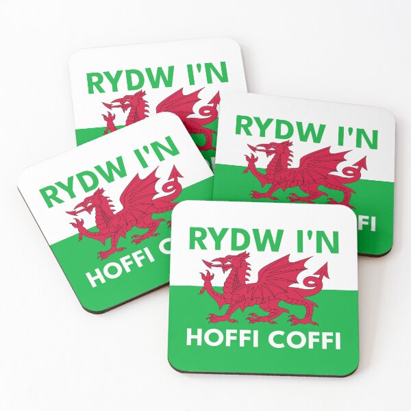Item preview, Welsh Dragon Flag - Rydw I'n Hoffi Coffi designed and sold by Designs by Jesabee.