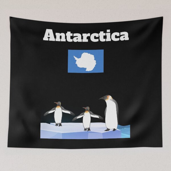 Item preview, Antarctica trip souvenir Penguin lover Antarctica flag designed and sold by Artstastic.