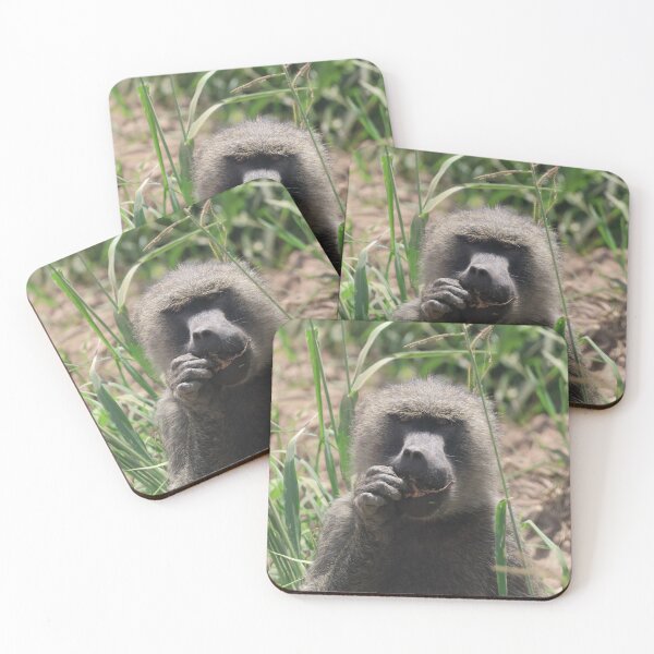 Item preview, An Olive Baboon with a Snack designed and sold by KristalStittle.