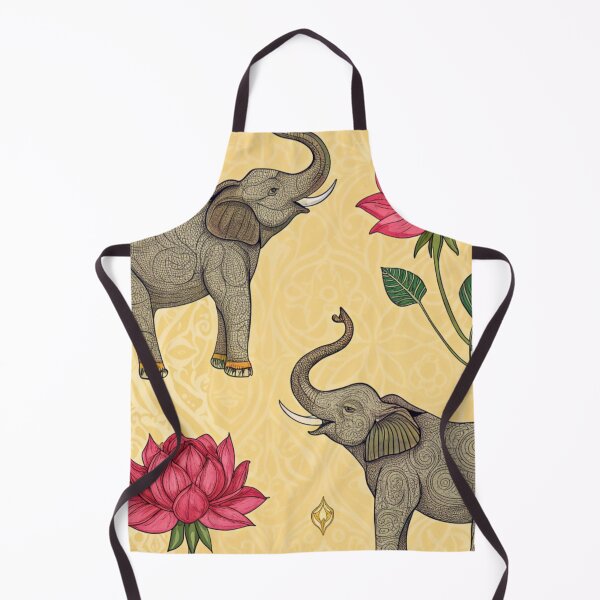 Item preview, Elephants with raised trunks surrounded by lotus flowers . designed and sold by Lucky 777.