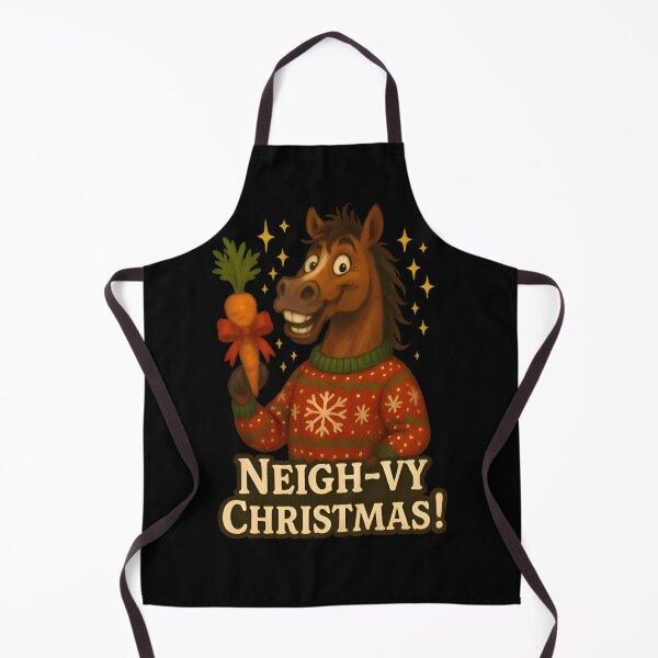 Item preview, Neigh-vy Christmas – Funny Equine Vet Holiday Pun designed and sold by Bettybee00.