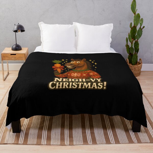 Item preview, Neigh-vy Christmas – Funny Equine Vet Holiday Pun designed and sold by Bettybee00.