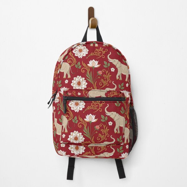 Item preview, Elephants with raised trunks surrounded by lotus flowers . designed and sold by Lucky 777.