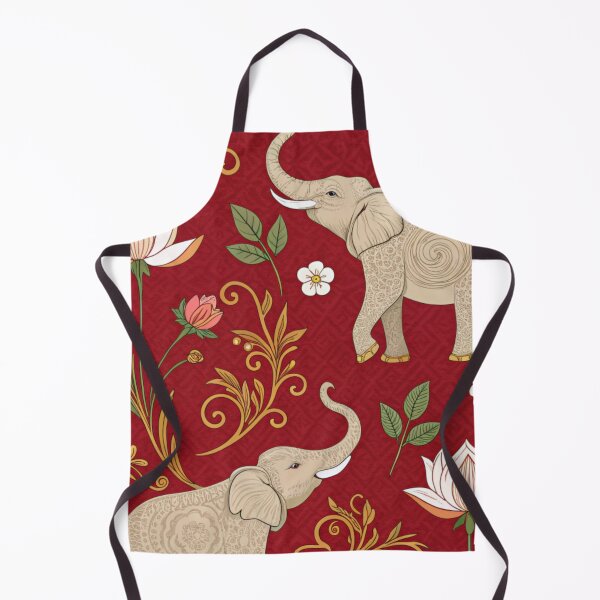 Item preview, Elephants with raised trunks surrounded by lotus flowers . designed and sold by Lucky 777.