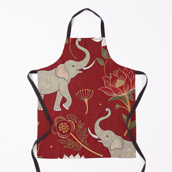 Item preview, Elephants with raised trunks surrounded by lotus flowers . designed and sold by Lucky 777.