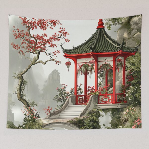 Item preview, Crimson Haven Beneath the Blossoms designed and sold by bloorose.
