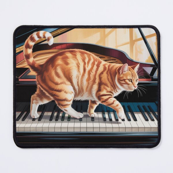 Item preview, ginger cat musician, designed and sold by Lilashakti ⭐️ ⭐️ ⭐️ ⭐️ ⭐️.