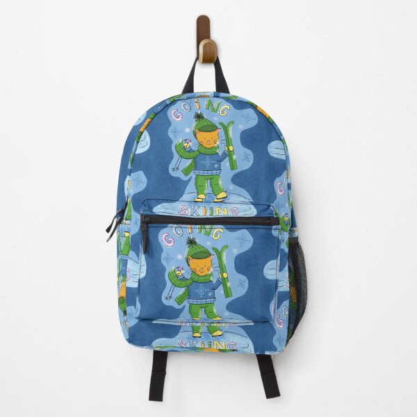 Item preview, Cat Going Skiing designed and sold by iCraftCafe.