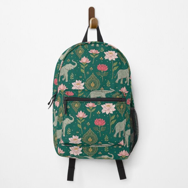 Item preview, Elephants with raised trunks surrounded by lotus flowers . designed and sold by Lucky 777.