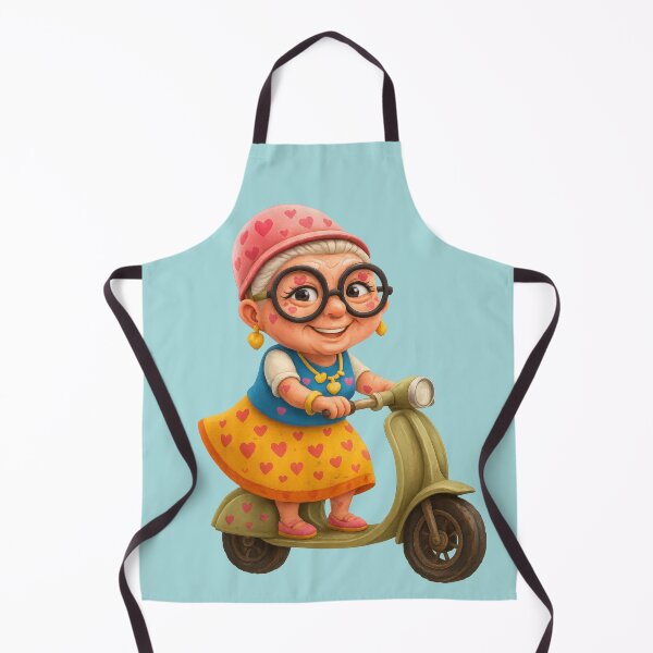 Item preview, Heart Granny on a Scooter — Spreading Love on the Go designed and sold by kornkobart.