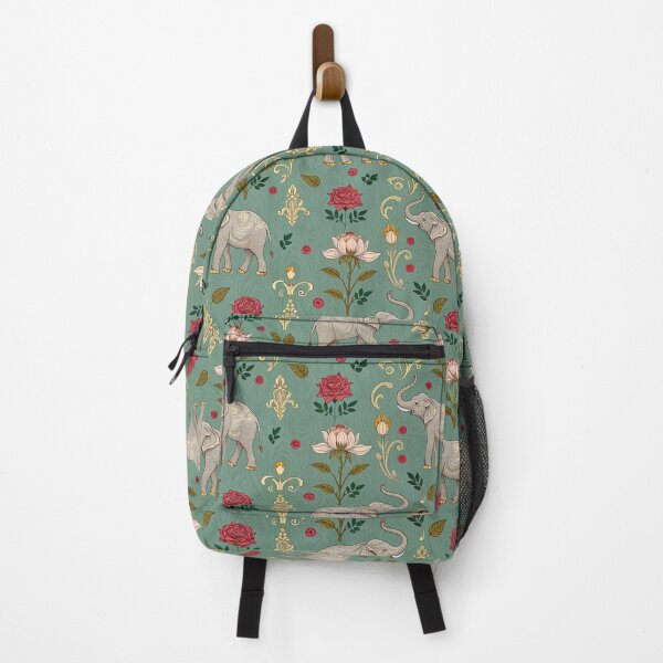 Item preview, Elephants with raised trunks surrounded by lotus flowers . designed and sold by Lucky 777.