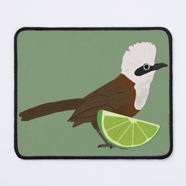 Item preview, White Crested Laughing Thrush and Lime designed and sold by BDBirds.