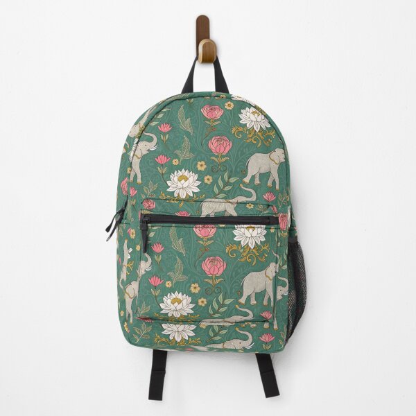 Item preview, Elephants with raised trunks surrounded by lotus flowers . designed and sold by Lucky 777.