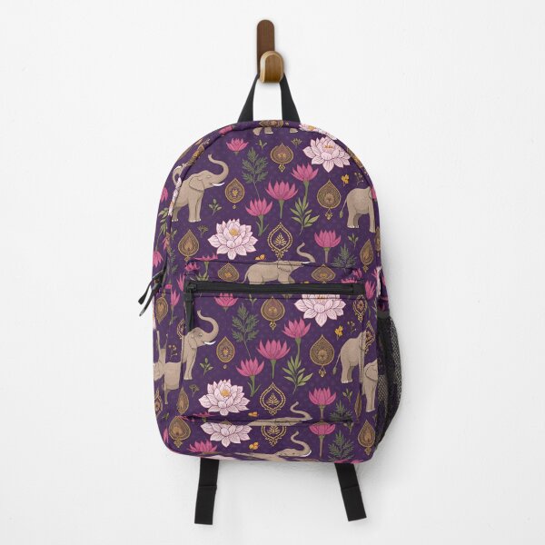 Item preview, Elephants with raised trunks surrounded by lotus flowers . designed and sold by Lucky 777.