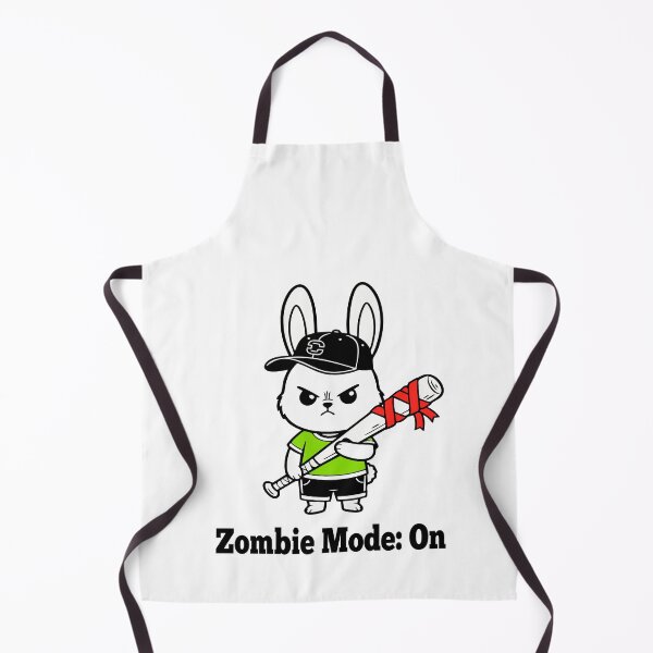 Item preview, Zombie Mode On – Cute Angry Bunny with Bat designed and sold by threeABinks.