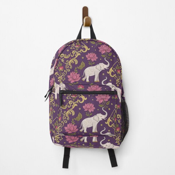 Item preview, Elephants with raised trunks surrounded by lotus flowers . designed and sold by Lucky 777.