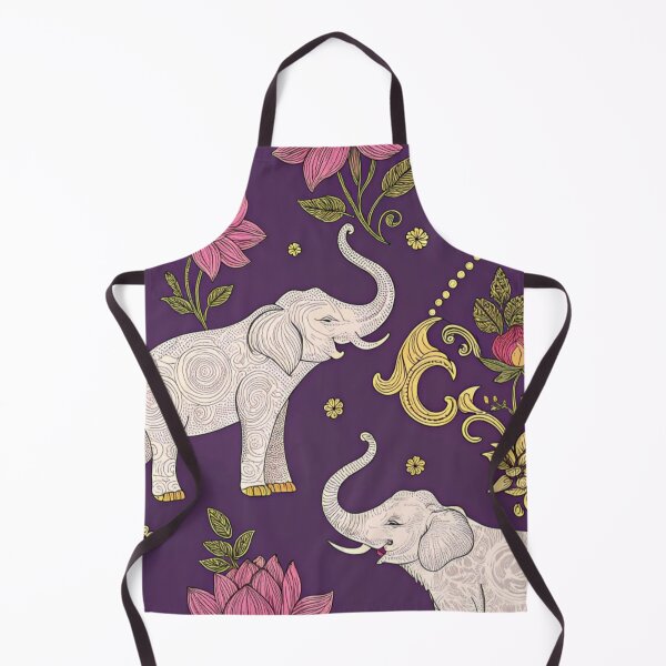 Item preview, Elephants with raised trunks surrounded by lotus flowers . designed and sold by Lucky 777.