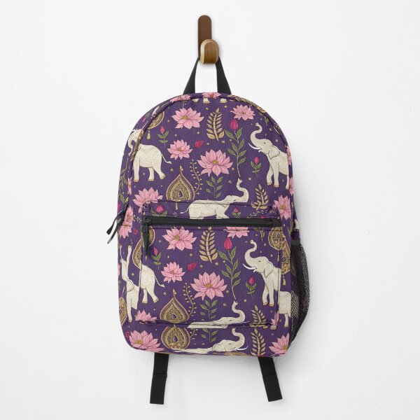 Item preview, Elephants with raised trunks surrounded by lotus flowers . designed and sold by Lucky 777.