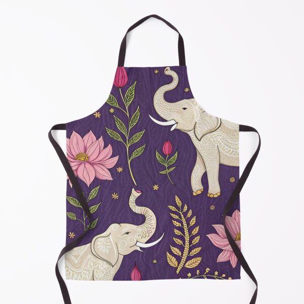 Item preview, Elephants with raised trunks surrounded by lotus flowers . designed and sold by Lucky 777.