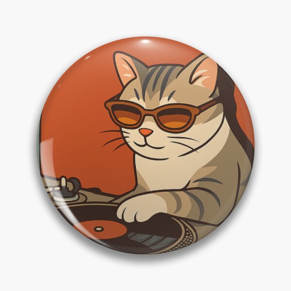 Item preview, Lo-Fi Cat DJ designed and sold by Painted Paw Studio.