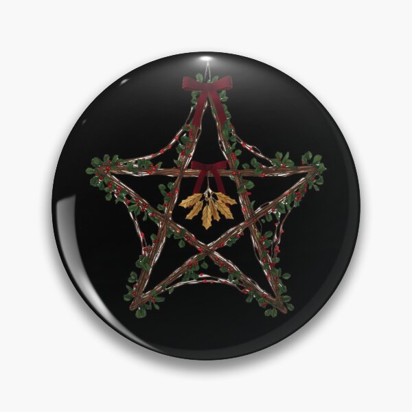 Item preview, Satanic Pentagram Christmas Wreath designed and sold by GREENZ0NE.