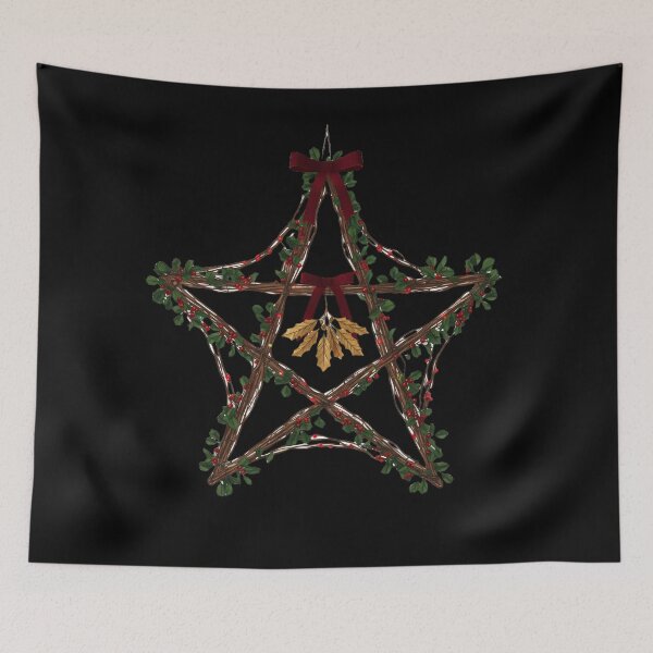 Item preview, Satanic Pentagram Christmas Wreath designed and sold by GREENZ0NE.